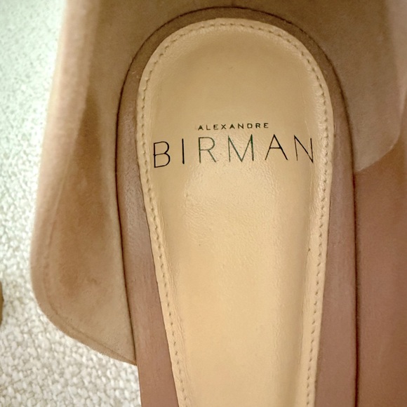 Alexandre Birman Aysmetric camel suede heels - Picture 3 of 6